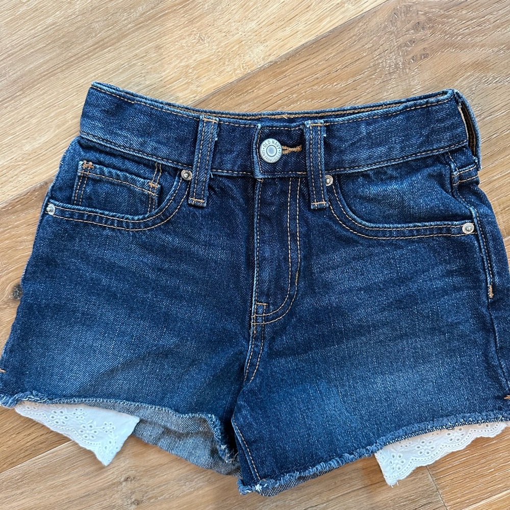 Girls Old Navy Blue Denim Shorts 8 Slim